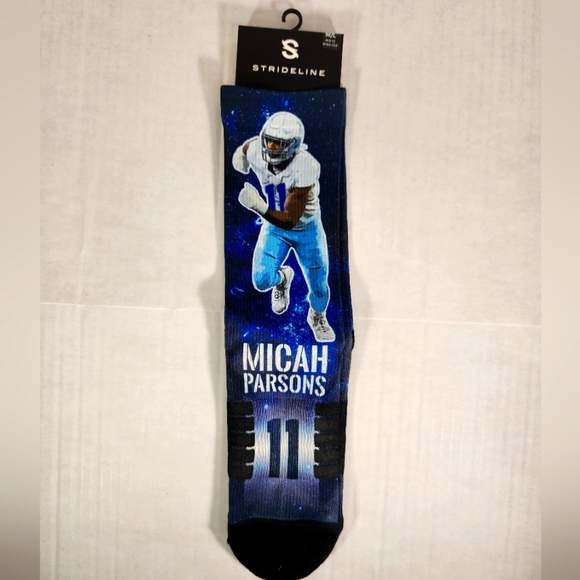 NWT Unisex Dallas Cowboys Micah Parsons Premium Full Sub Galaxy Stridelin Socks - Picture 1 of 4